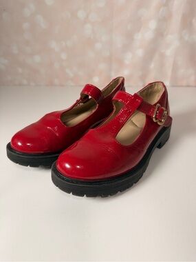 SAM EDELMAN Girls Taelor Kids Loafer, Dark Red, 4 Big